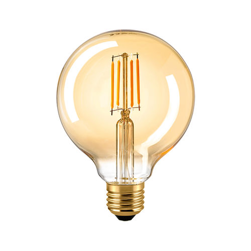 LED Globe Lampe "Golden - Glass" -  Klar E-27 - 10,0 Watt (70W) 2.500 Kelvin - Dimmbar T-95