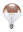 LED Globe Lampe - SPK E-27 - 6,5 Watt (45W) 2700 Kelvin - Kupfer Dimmbar - T-125