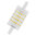 LED Strahler - R7s 78 Halogenröhrenersatz 9,5 Watt (75W) - Klar Ø:28mm - L: 78mm  . 2700 K - Dimmbar