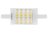 LED Strahler - R7s 78 Halogenröhrenersatz 9,5 Watt (75W) - Klar Ø:28mm - L: 78mm  . 2700 K - Dimmbar