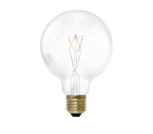 LED Globe Lampe - Klar E-27 - 3,0 Watt (26W) 2.200 Kelvin - Dimmbar  T-95
