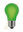 LED Farb-Glühlampe Matt - E-27 - 2,0 Watt Dimmbar - Grün