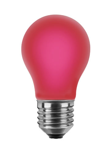LED Farb-Glühlampe Matt - E-27 - 2,0 Watt  Dimmbar - Rot