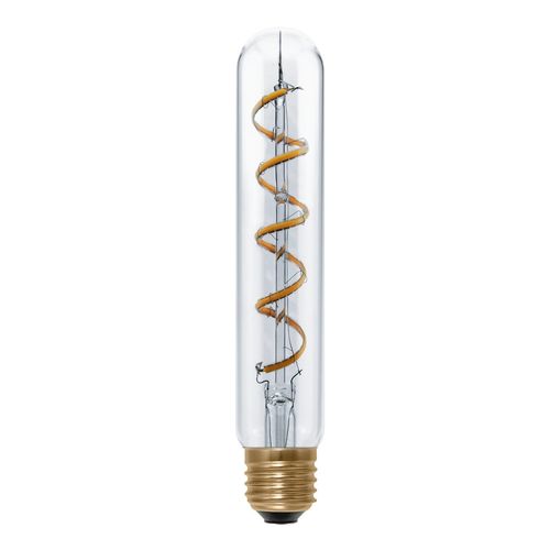 LED Röhrenlampe - Klar E-27 - 6,5 Watt (28W) 1.900 K - Dimmbar Curved-Line - Tube "Spirale"