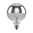 LED Globe Lampe - E-27 8 W (35W) - 2000-2900 K Silber Ambient-Dimming Ringverspiegelt - T125