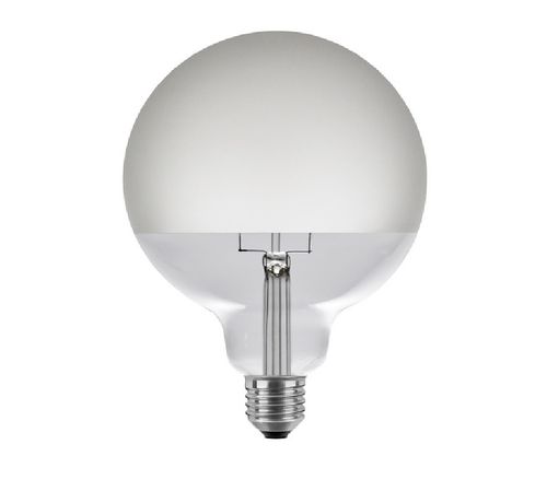 LED Globe Lampe - Matt E-27 - 6,5 Watt (51W) 2.700 Kelvin - Dimmbar Half Moon - T-125 Satiniert