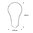 LED - Glühlampe - Matt E-27 -  7,0 Watt (60W) 2.700 Kelvin - Dimmbar