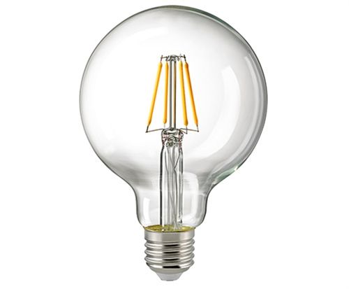 LED Globe Lampe - Klar E-27 - 4,5 Watt (40W) 2.700 Kelvin - Dimmbar T-95