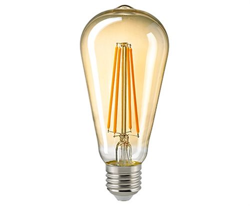 LED Rustika Lampe "Golden-Glass" - E-27  7,0 Watt (55W) - 2.500 K Dimmbar