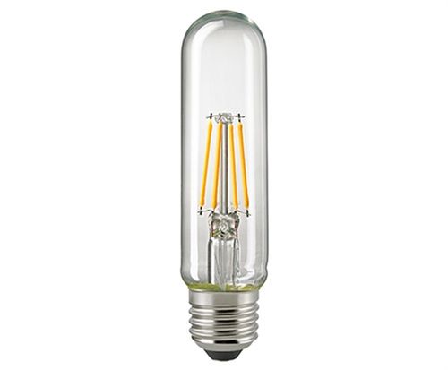 LED Röhrenlampe - Klar E-27 - 4,5 Watt (40W) 2.700 Kelvin - Dimmbar Tube - Slim