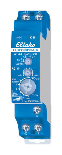 Eltako 12NP-UC Elektronischer Dimmer für LED-Leuchtmittel Leistung: 1 - 400 Watt Hutschienenmontage