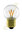 LED Mini Glühlampe "Golfball" - Klar - E-27 1,5 Watt (10W) - 2.200 K Dimmbar - Stoßfest