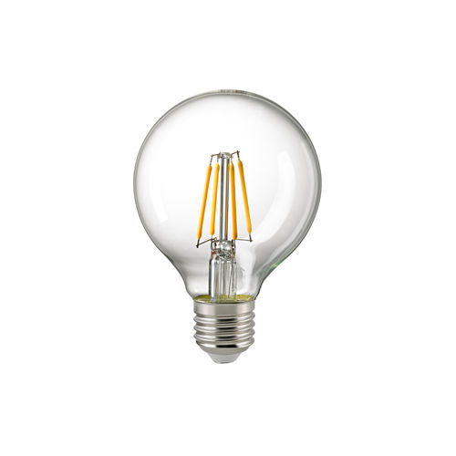 LED Globe Lampe - Klar E-27 - 7,0 Watt (60W) 2.700 Kelvin - Dimmbar T-80