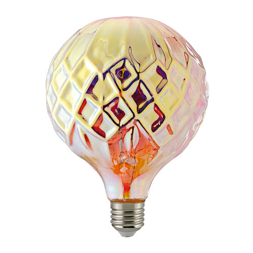 LED Globe Lampe Tanis E-27 - 4,0 Watt (15W) 1.500 Kelvin - Dimmbar Klar - Orange - T-125
