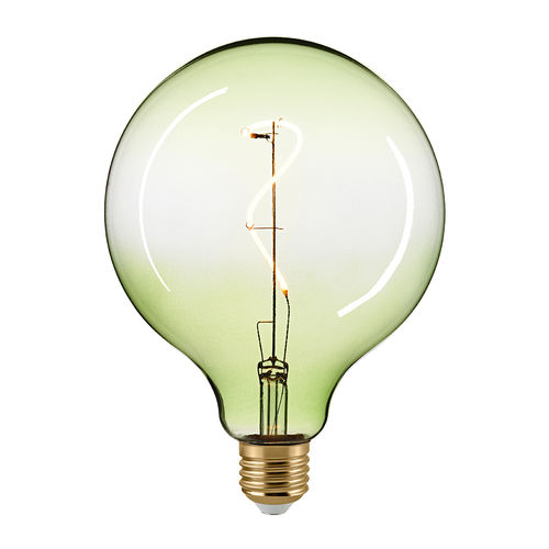 LED Globe Lampe Grün  E-27 - 4,0 Watt (15W) 2.200 Kelvin - Dimmbar Gizeh Screw - T-125