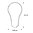 LED - Glühlampe - Klar E-27 - 2,5 Watt (21W) 2.000-2.700 Kelvin Ambient Dimming Klein A15