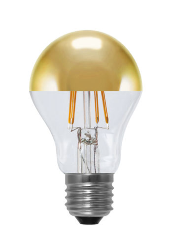 LED Glühlampe - SPK . E-27 - 3,2-Watt (26W) 2.700 Kelvin - Dimmbar Spiegelkopf Gold