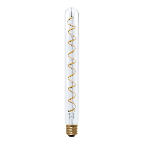 LED Röhrenlampe - Klar E-27 - 9,0 Watt (35W) 1.900 K - Dimmbar Curved-Line - Tube "Spirale"