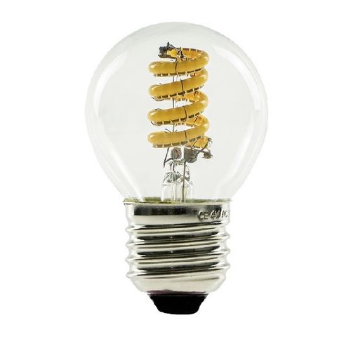 LED Glühlampe Curved Golfball - Klar - E-27  . 3,3 Watt (21 Watt) Ambient Dimming 2.000-2.700 Kelvin