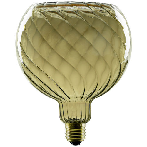 LED Floating Lampe Type: Globe T150 - Grau E-27 - 6,0 Watt (23W) 1.900 Kelvin - Dimmbar Grey Twisted
