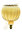 LED Floating Lampe Type: Globe T150 - Gold E-27 - 6,0 Watt (28W) 1.900 Kelvin - Dimmbar Straight