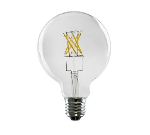 LED Globe Lampe - Klar E-27 - 6,5 Watt (51W) 2.700 Kelvin - Dimmbar T-80