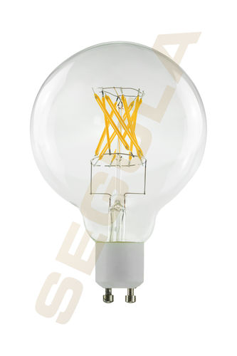 LED Globe Lampe - Klar GU-10 - 5,0 Watt (35W) 2.200 Kelvin - Dimmbar T-80