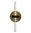 Wandleuchte Equator Gold-Schwarz Metall passend für gängige S14d Leuchtmittel