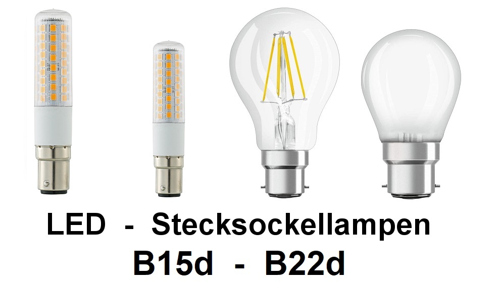 Stecksockel B15d -B22d
